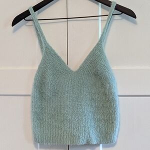 Altar'd State Fuzzy Tank Top Sweater Large Excel Used Cond Layers